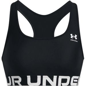 Under Armour, Zwarte Sportbeha voor gemiddelde impact Zwart, Dames, Maat:L