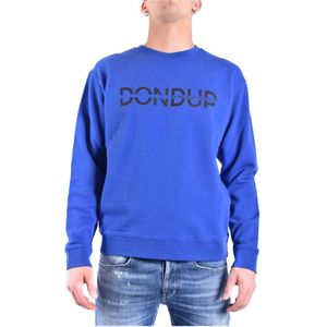 Dondup, Sweatshirts & Hoodies, Heren, Blauw, S, Trainingsshirt, Hoogwaardige stof, Moderne stijl
