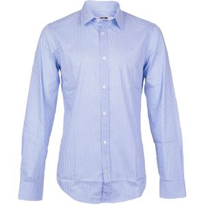 Mauro Grifoni, Overhemden, Heren, Blauw, M, Casual overhemd