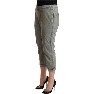 Cycle, Jeans, Dames, Grijs, W28, Katoen, Grijze Skinny Cropped Broek Vrouwen