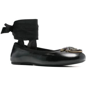 Pinko, Schoenen, Dames, Zwart, 41 EU, Leer, Ballerinas