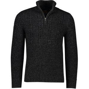 Superdry, Grijze Gebreide Coltrui Grijs, Heren, Maat:XL