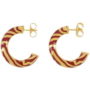 Aurélie Bidermann, Earrings Rood, Dames, Maat:ONE Size