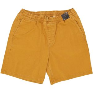 Vans, Korte broeken, Heren, Geel, S, Ontspannen elastische shorts in Range Salt Wash