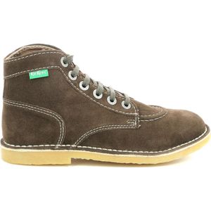 Kickers, Schoenen, Dames, Bruin, 37 EU, Leer, Comfort Leren Laarzen Kicklegend Veters