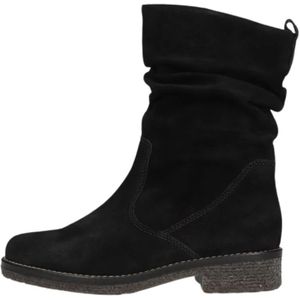 Gabor, Schoenen, Dames, Zwart, 38 1/2 EU, Suède, Zwarte Suède Enkellaarsjes Casual Stijl