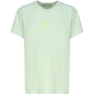 Stella McCartney, Groene biologisch katoenen T-shirts en Polos Groen, Dames, Maat:L