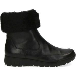 Caprice, Zwarte Nappa Gesloten Booties Zwart, Dames, Maat:36 EU