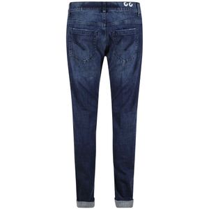 Dondup, Jeans, Heren, Blauw, W35, Denim, Slim Fit Denim Jeans