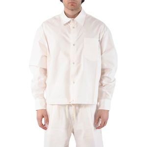 A Paper Kid, Overhemden, unisex, Beige, XL, Katoen, Formal Shirts