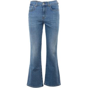 Roy Roger's, Jeans, Dames, Blauw, W32, Katoen, High Waist Bootcut Jeans Zandra