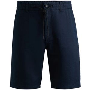 Hugo Boss, Korte broeken, Heren, Blauw, W34, Blauwe Casual Shorts