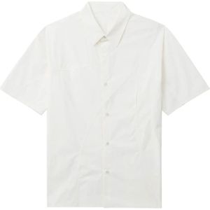 Post Archive Faction, Overhemden, Heren, Wit, L, Katoen, Asymmetrisch Shirt met Ventilatie-uitsnede