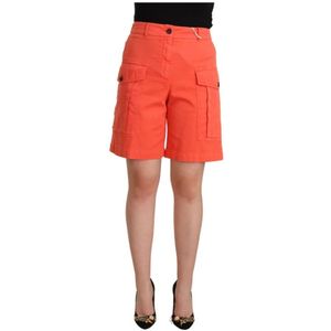 Peserico, Stijlvolle Oranje Dames Shorts Oranje, Dames, Maat:S