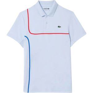 Lacoste, Tops, Heren, Blauw, L, Polyester, Ultra-Dry Pique Tennis Polo