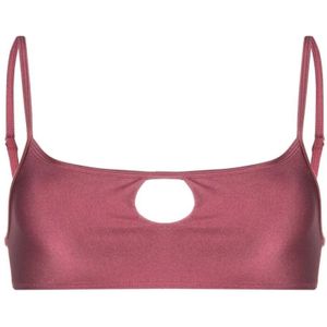 Frankies Bikinis, Bikinitop met Uitgesneden Details Roze, Dames, Maat:S