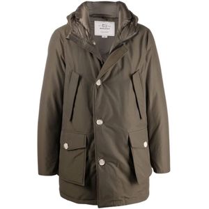 Woolrich, Arctic Parka - Water- en windbestendig Groen, Heren, Maat:S