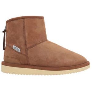 Suicoke, Bruine Shearling Laarzen Bruin, Dames, Maat:35 EU