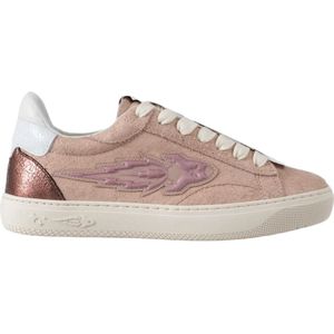 Enterprise Japan, Schoenen, Dames, Roze, 36 EU, Katoen, Metallic Leren Sneakers