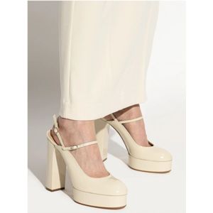 Casadei, Schoenen, Dames, Beige, 40 EU, Leer, Hoge hakken Tiffany