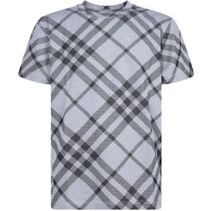 Burberry, Tops, Heren, Veelkleurig, M, Katoen, Witte T-shirts Polos voor Mannen