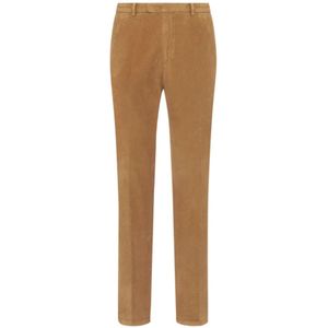 Boglioli, Fluweel Corduroy Broek Beige, Heren, Maat:S