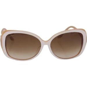 Bvlgari Vintage, Pre-owned Plastic sunglasses Wit, Dames, Maat:ONE Size