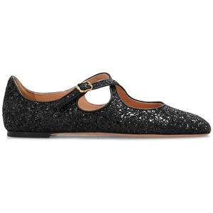 Bally, Glitterende ballet flats Zwart, Dames, Maat:40 EU