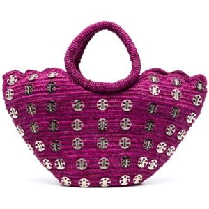 Paco Rabanne, Stijlvolle Basket Tote Handtas Paars, Dames, Maat:ONE Size