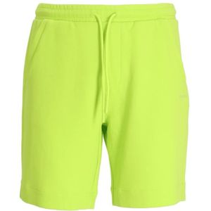 Hugo Boss, Korte broeken, Heren, Groen, M, Katoen, Shorts