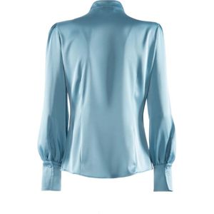 Nenette, Blouses & Shirts, Dames, Blauw, M, Stijlvol Schoonmaakdoekje voor Thuisgebruik