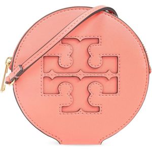 Tory Burch, Accessoires, Dames, Roze, ONE Size, Leer, Roze Leren Portemonnee met Polsband