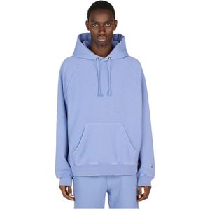 Champion, Sweatshirts Hoodies Blauw, Heren, Maat:S