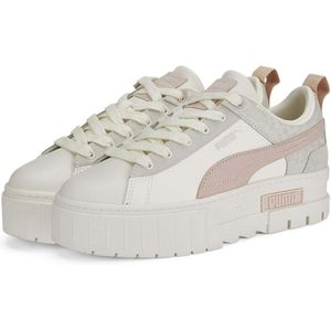 Puma, Schoenen, Dames, Beige, 39 EU, Mayze Raw Sneakers