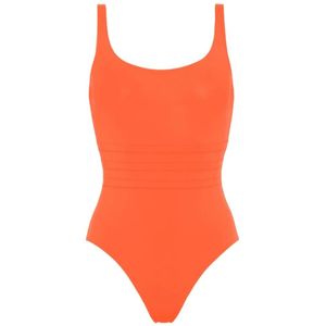 Eres, Badkleding, Dames, Oranje, L, Spandex, Oranje Tank Swimsuit Stretch Design