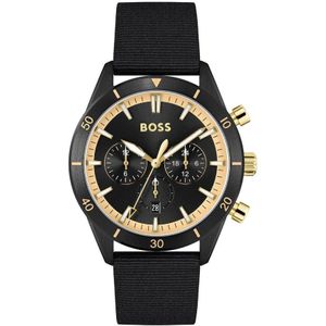 Hugo Boss, Watches Zwart, Heren, Maat:ONE Size