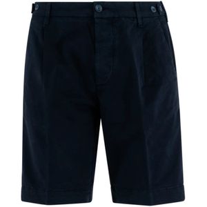 Re-Hash, Korte broeken, Heren, Blauw, W31, Katoen, Blauwe Bermuda Shorts Slim Fit