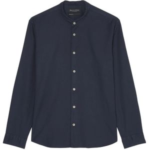 Marc O'Polo, Overhemden, Heren, Blauw, XL, Katoen, Gewoon shirt