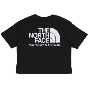 The North Face, Tops, Dames, Zwart, M, Katoen, Zwart Coordinates Cropped Tee