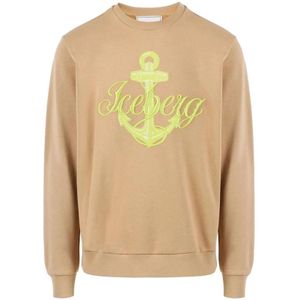 Iceberg, Sweatshirt Beige, Heren, Maat:S