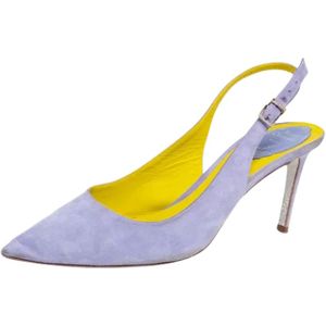 René Caovilla Pre-owned, Pre-owned, Dames, Paars, 39 EU, Suède, Pre-owned Suede heels