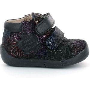 Kickers, Comfort Leren Laarzen Zwart, Dames, Maat:22 EU