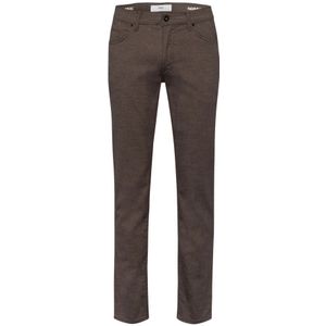 Brax, Broeken, Heren, Bruin, W34 L30, Katoen, Style Cadiz Heren Straight Fit Five-Pocket Broek