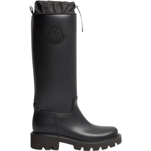 Moncler, Schoenen, Dames, Zwart, 37 EU, Hoge Regenlaarzen