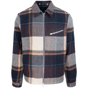 PS By Paul Smith, Jassen, Heren, Veelkleurig, S, Wol, Geruite Wol Harrington Jas