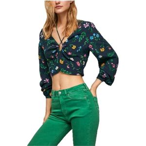 Pepe Jeans, Blouses Blauw, Dames, Maat:M