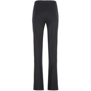 Pinko, Broeken, Dames, Zwart, XS, Nylon, Viscose Stretch Broek met Zijzakken