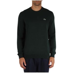 Lacoste, Truien, Heren, Groen, 2Xl, Katoen, Regular Fit Katoenen Crewneck Sweater