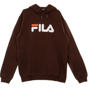 Fila, Sweatshirts & Hoodies, Heren, Bruin, M, Leer, Klassiek puur sweatshirt met capuchon