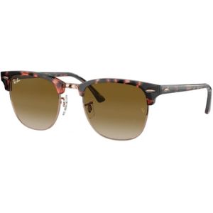 Ray-Ban, Rb 3016 Clubmaster Zonnebril Bruin, Dames, Maat:49 MM